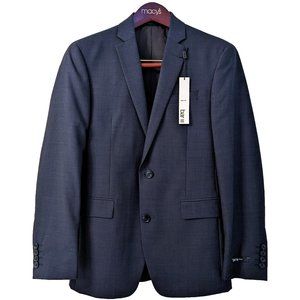 Bar III Slim-Fit Suit Jacket Midnight (Navy) 100% Wool 34S NEW WITH TAGS